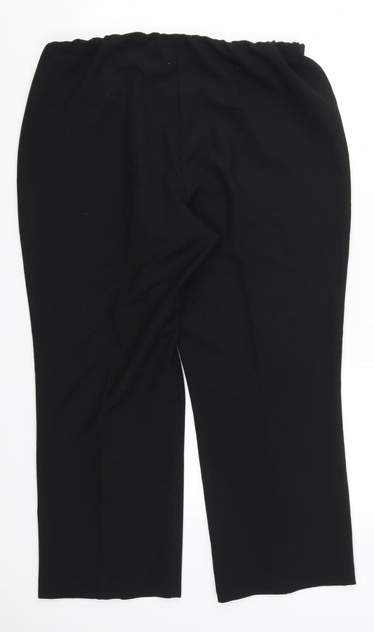 Bonmarché Womens Black   Trousers  Size 14 L25 in