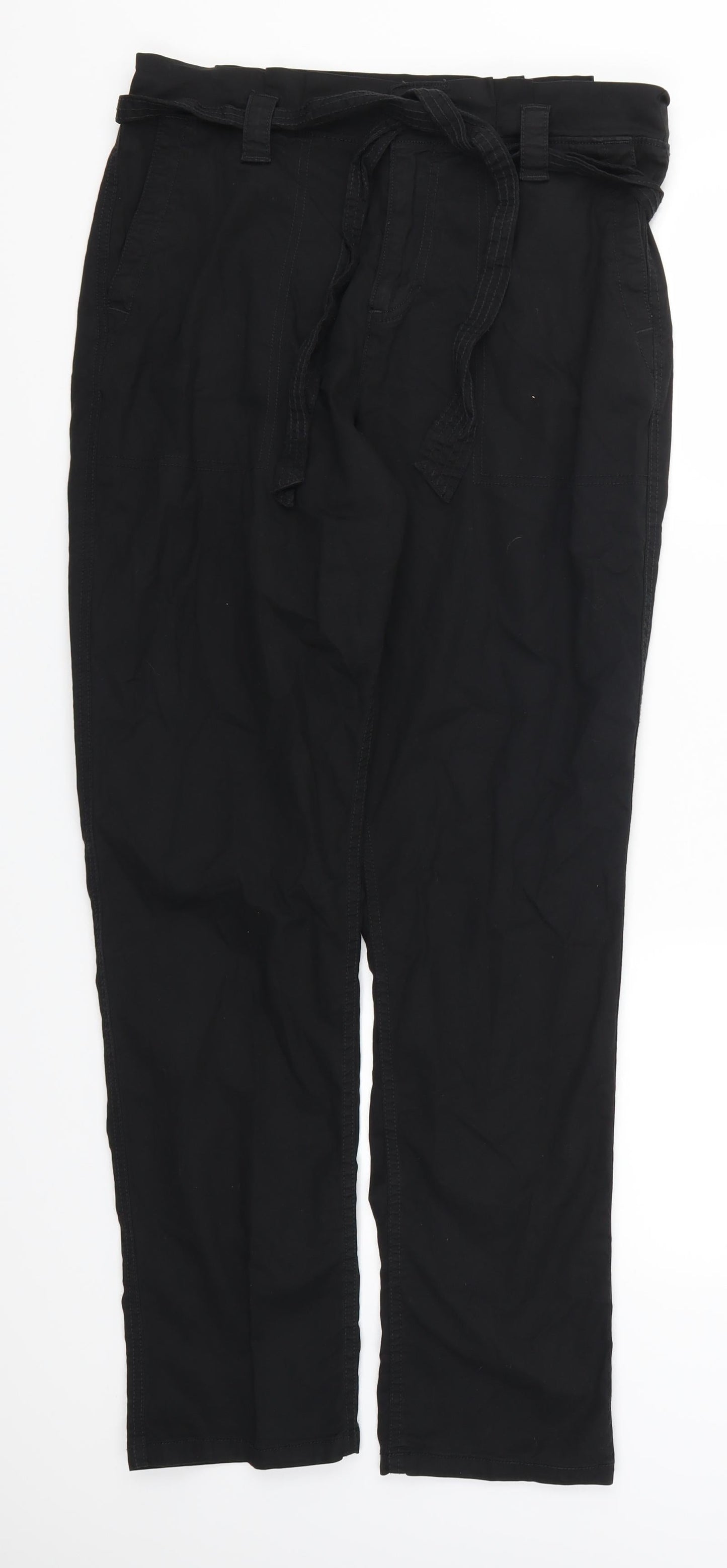 Yessica Womens Black   Trousers  Size 12 L30 in