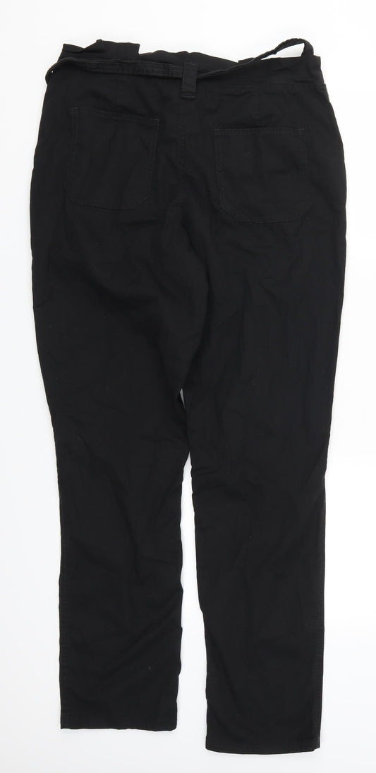 Yessica Womens Black   Trousers  Size 12 L30 in