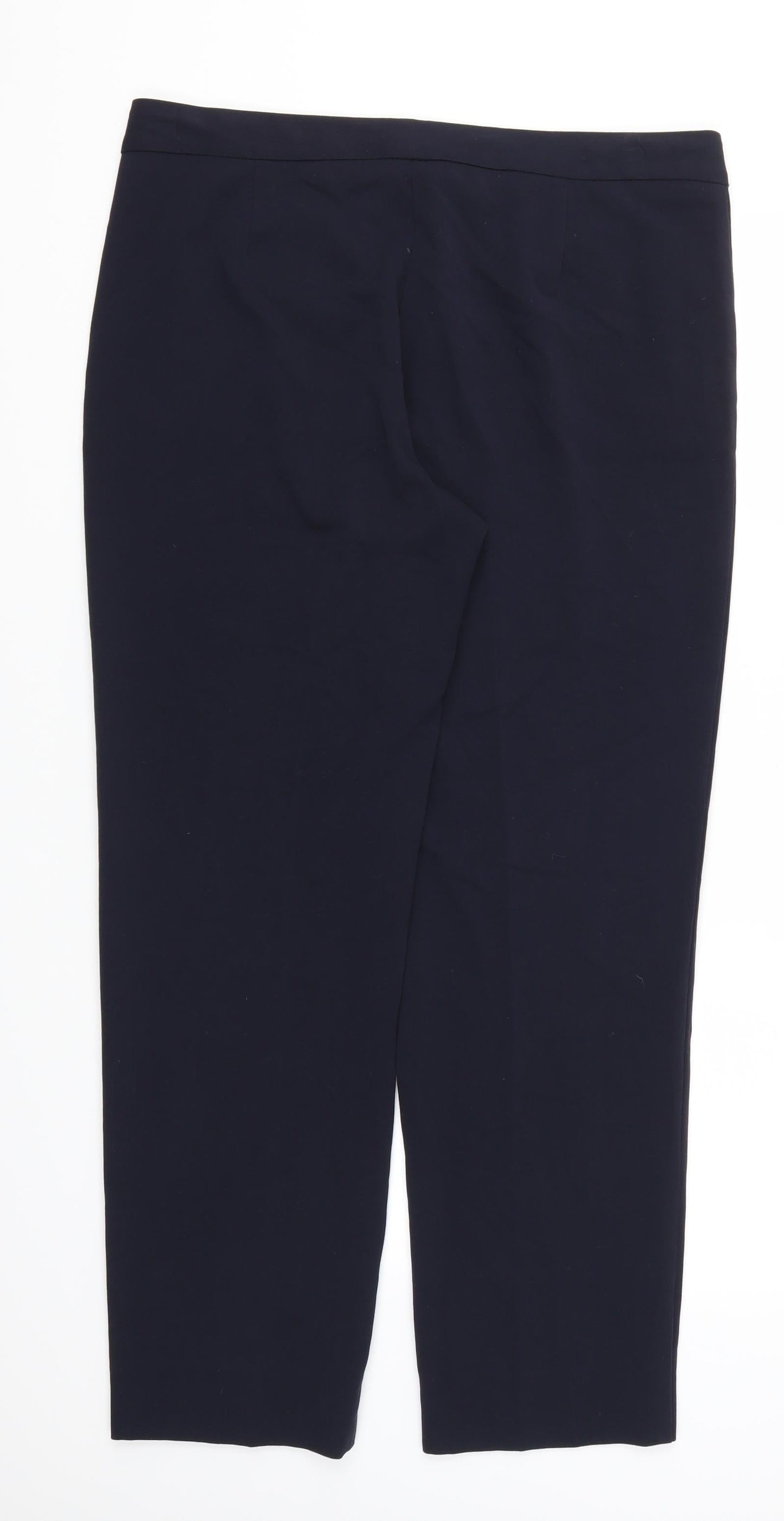 Womens UK Size 14 Marks and Spencer Regular Fit  Blue Trousers