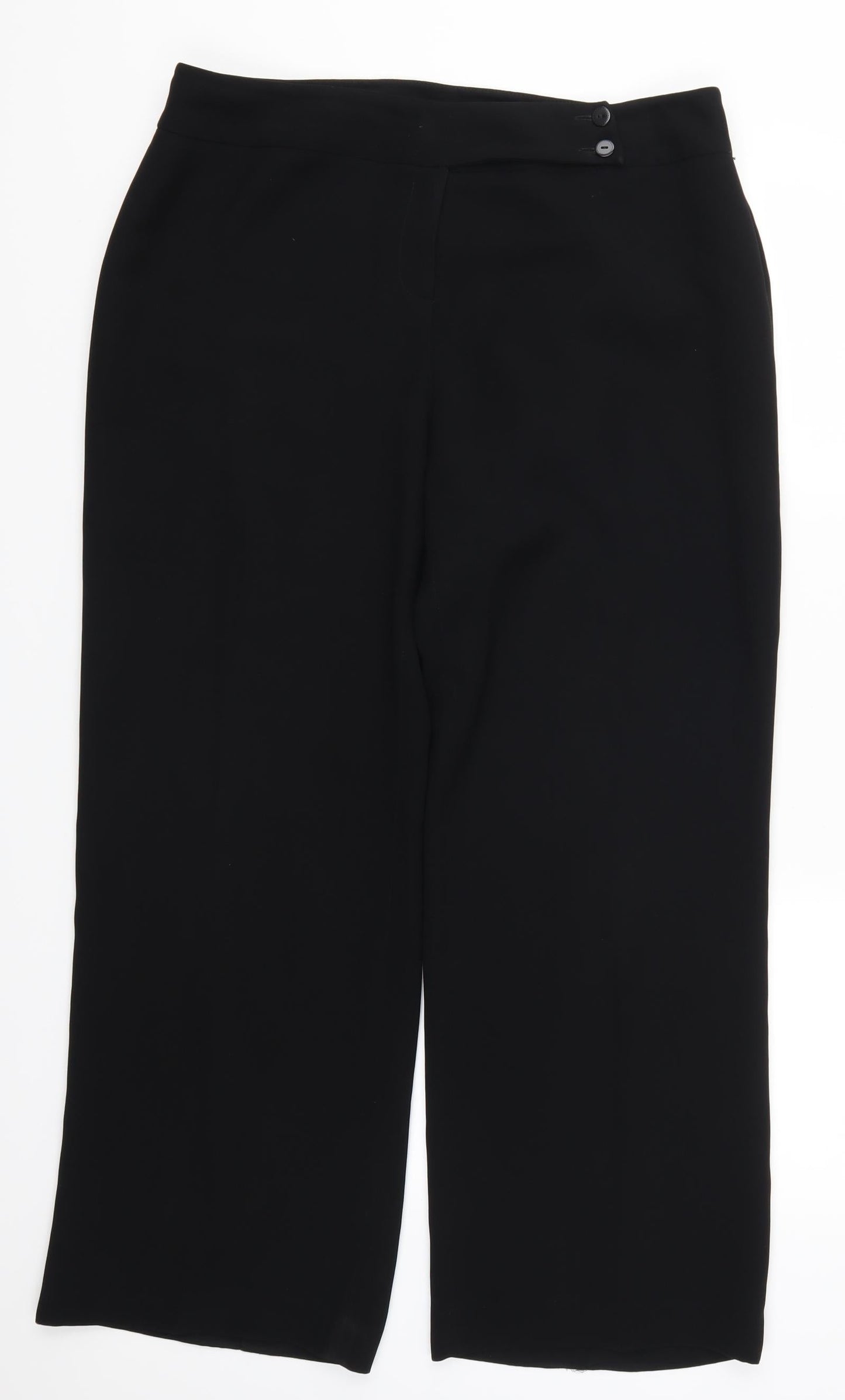 Womens UK Size 34 in Preworn Regular Fit  Black Trousers