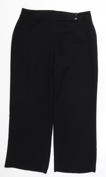 Womens UK Size 34 in Preworn Regular Fit  Black Trousers