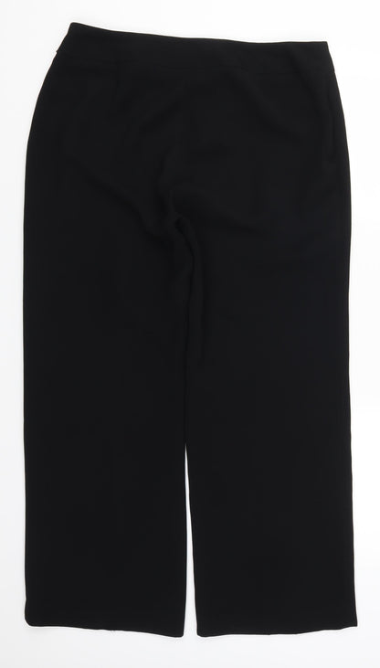 Womens UK Size 34 in Preworn Regular Fit  Black Trousers