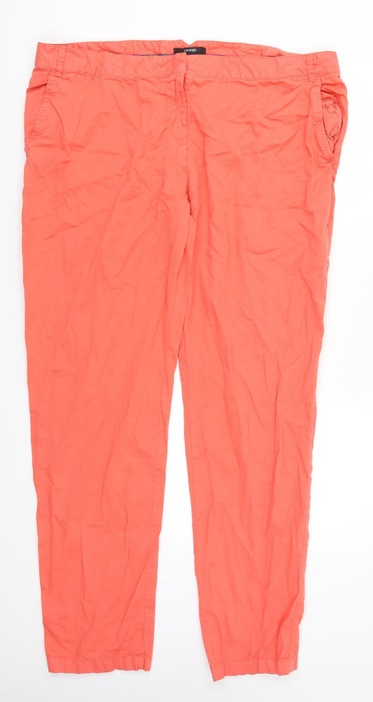 George Womens Pink   Trousers  Size 20 L31 in