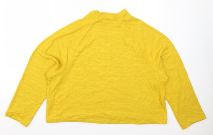 H&M Womens Yellow   Pullover Jumper Size L