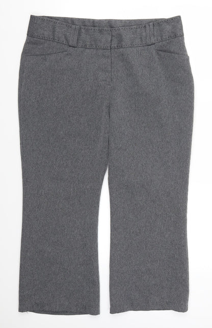 TU Womens Grey Herringbone  Trousers  Size 16 L23 in