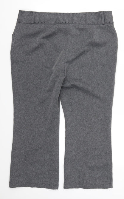 TU Womens Grey Herringbone  Trousers  Size 16 L23 in