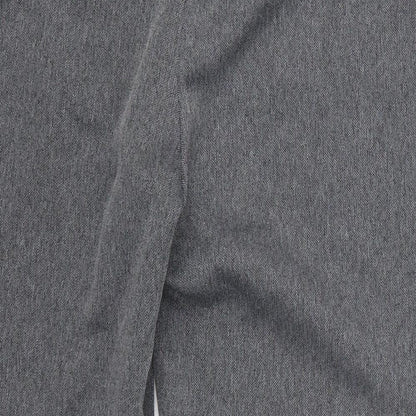 TU Womens Grey Herringbone  Trousers  Size 16 L23 in