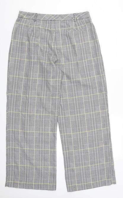 Primark Womens Grey Houndstooth  Trousers  Size 16 L30 in