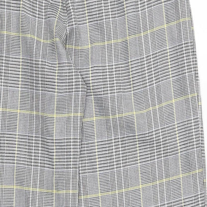 Primark Womens Grey Houndstooth  Trousers  Size 16 L30 in