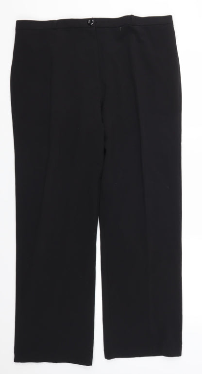 Debenhams Womens Black   Trousers  Size 16 L28 in