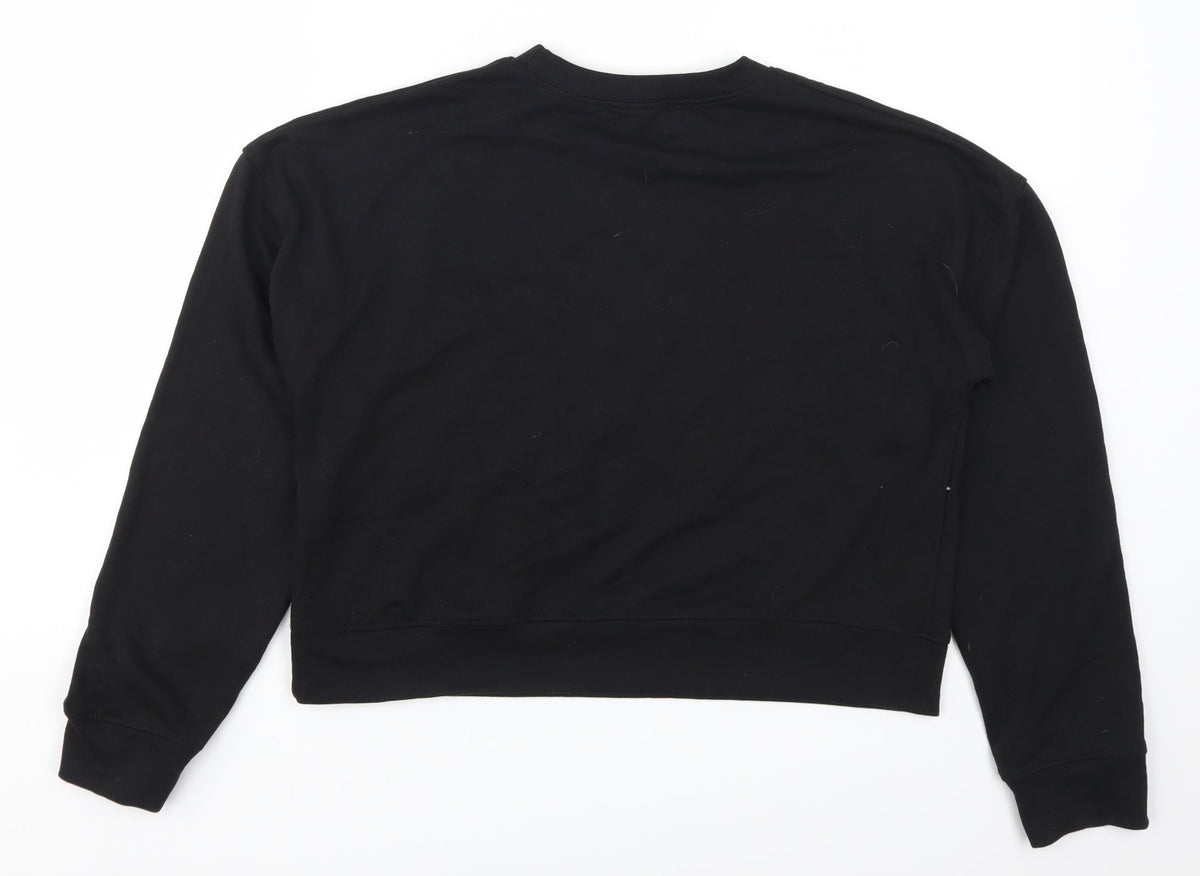 I SAW IT FIRST Womens Black   Pullover Sweatshirt Size S