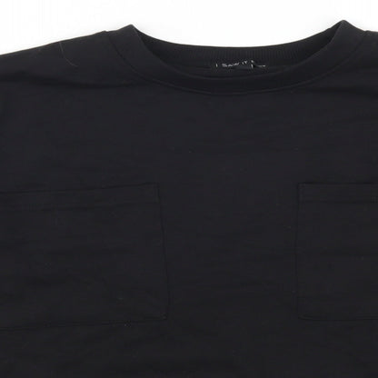 I SAW IT FIRST Womens Black   Pullover Sweatshirt Size S