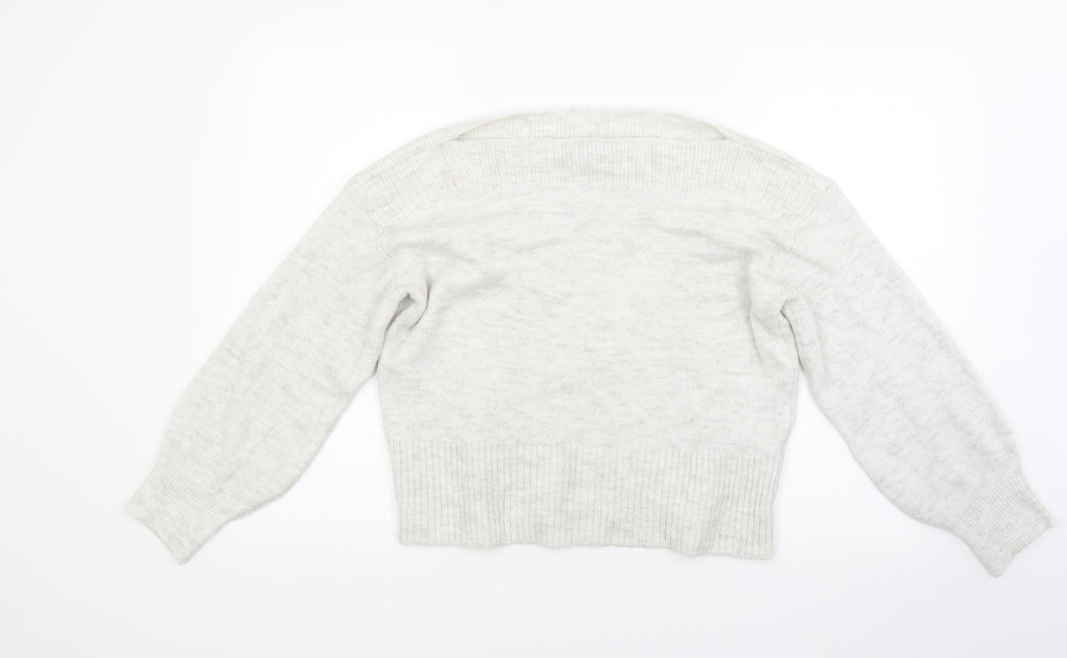 Marks & Spencer Womens Grey  Knit Pullover Jumper Size M