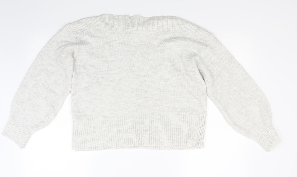 Marks & Spencer Womens Grey  Knit Pullover Jumper Size M