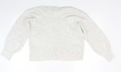 Marks & Spencer Womens Grey  Knit Pullover Jumper Size M