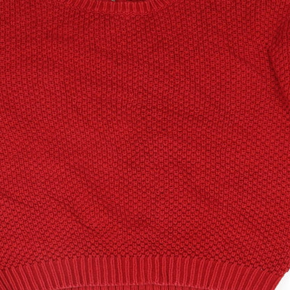 Marks & Spencer Womens Red  Knit Pullover Jumper Size 10