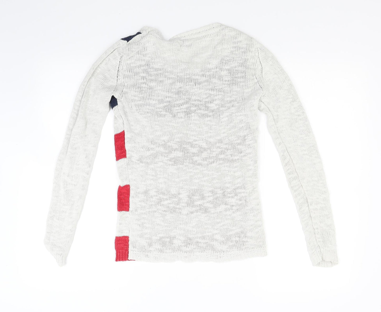 AriZona Womens White  Knit Pullover Jumper Size S  - USA