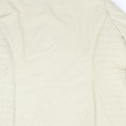Womens UK Size L ELVI Beige Overcoat