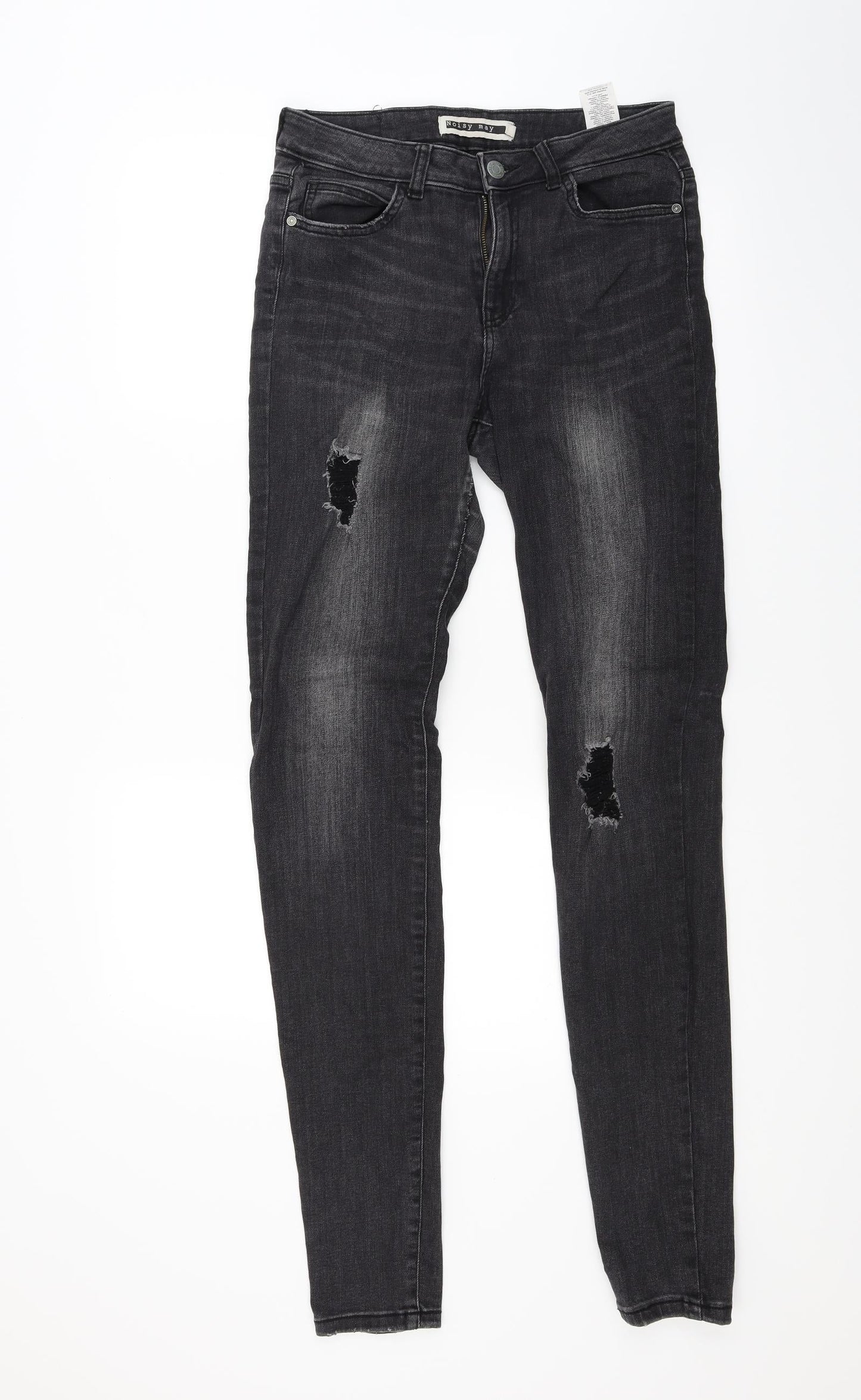 Noisy may Womens Black  Denim Skinny Jeans Size 30 in L34 in