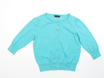 Dorothy Perkins Womens Green  Knit Cardigan Jumper Size 16