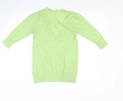 Crew Clothing Womens Green  Knit Cardigan Jumper Size S