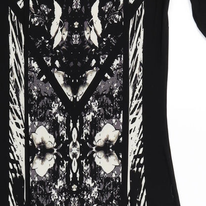 Marks and Spencer Womens Black Floral  Bodycon  Size 12