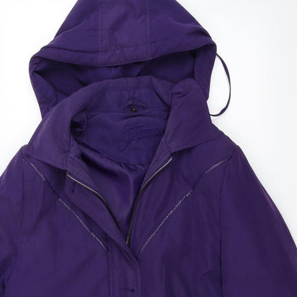 Womens UK Size 16 Finesse Purple Overcoat