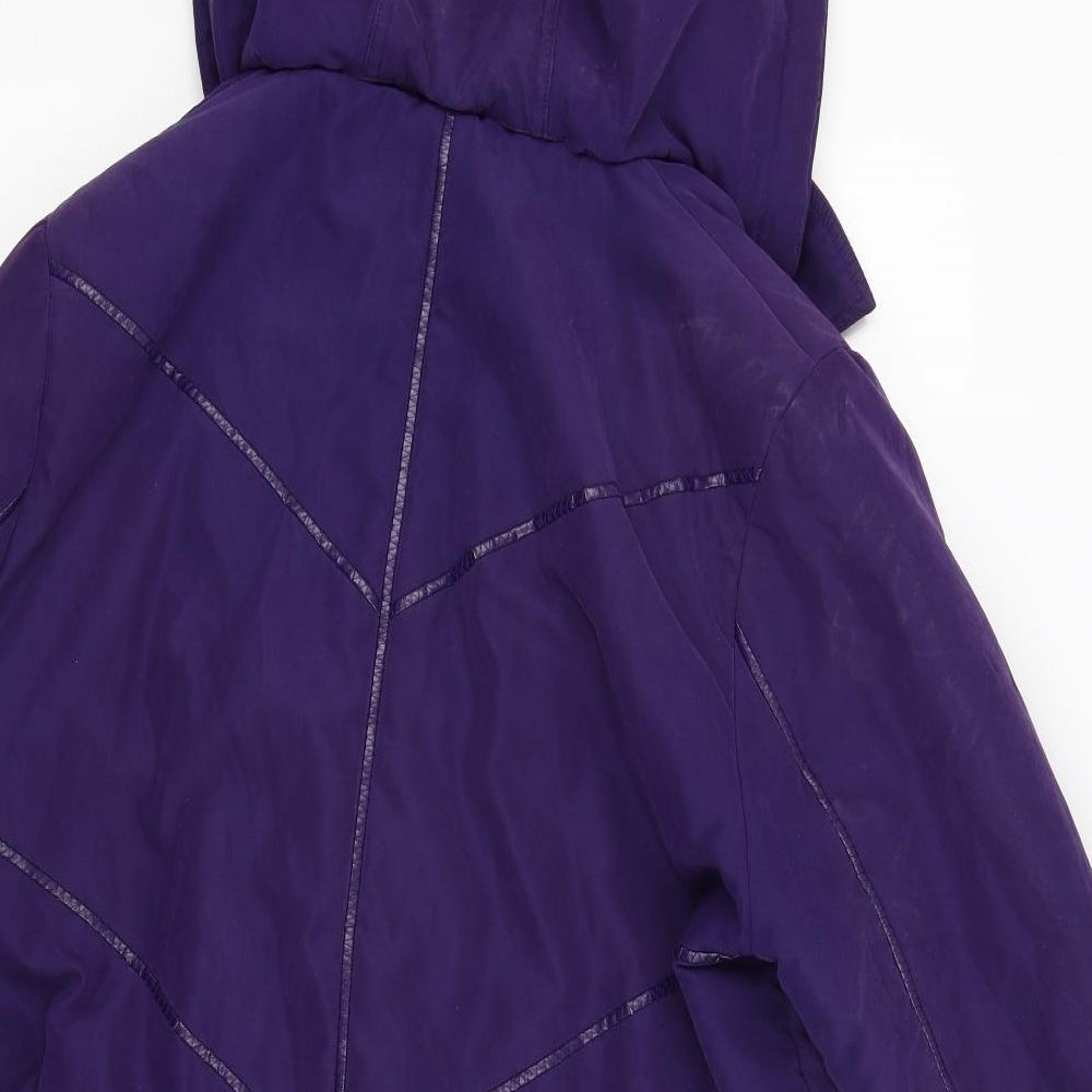Womens UK Size 16 Finesse Purple Overcoat
