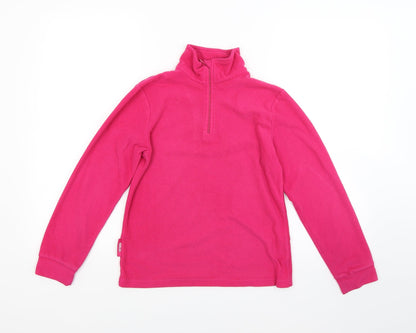 Kids Girls Red  Fleece Jacket Coat Size 11-12 Years