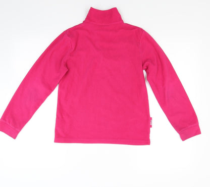 Kids Girls Red  Fleece Jacket Coat Size 11-12 Years