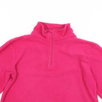 Kids Girls Red  Fleece Jacket Coat Size 11-12 Years