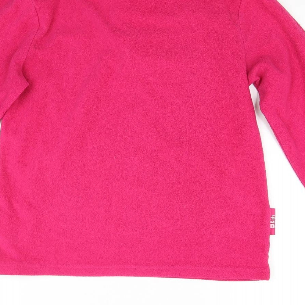 Kids Girls Red  Fleece Jacket Coat Size 11-12 Years