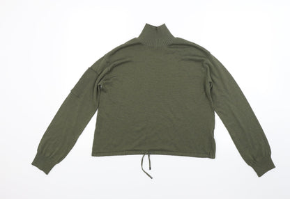 H&M Womens Green  Knit Pullover Jumper Size XS