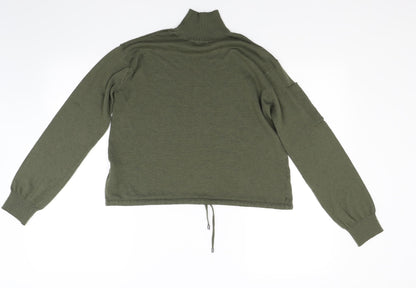 H&M Womens Green  Knit Pullover Jumper Size XS