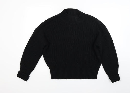 Red Herring Womens Black  Knit Pullover Jumper Size 10