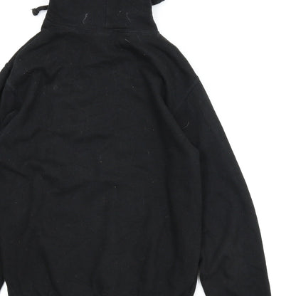 Famona Mens Black   Pullover Hoodie Size S