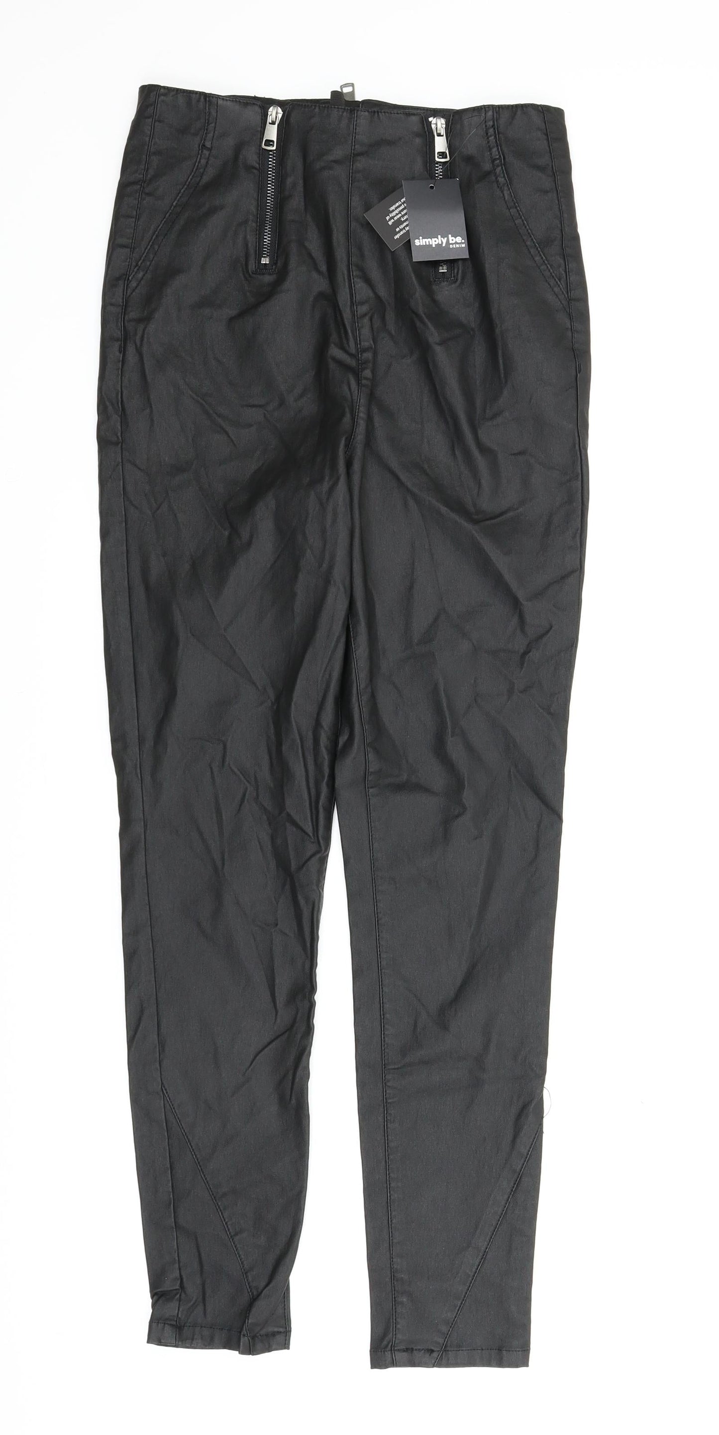 Simply Be Womens Black   Jegging Leggings Size S L27 in