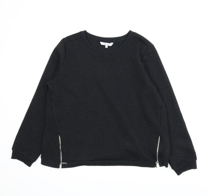 Peacocks Womens Black   Pullover Jumper Size 14