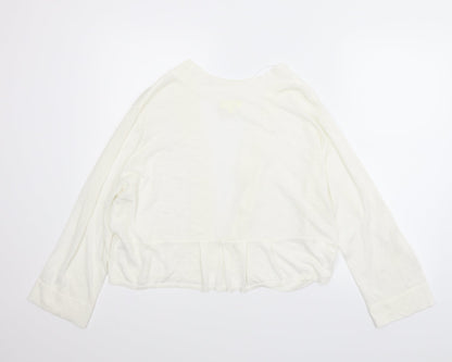 Linea Womens White   Cardigan Jumper Size 2XL