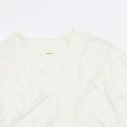 Linea Womens White   Cardigan Jumper Size 2XL
