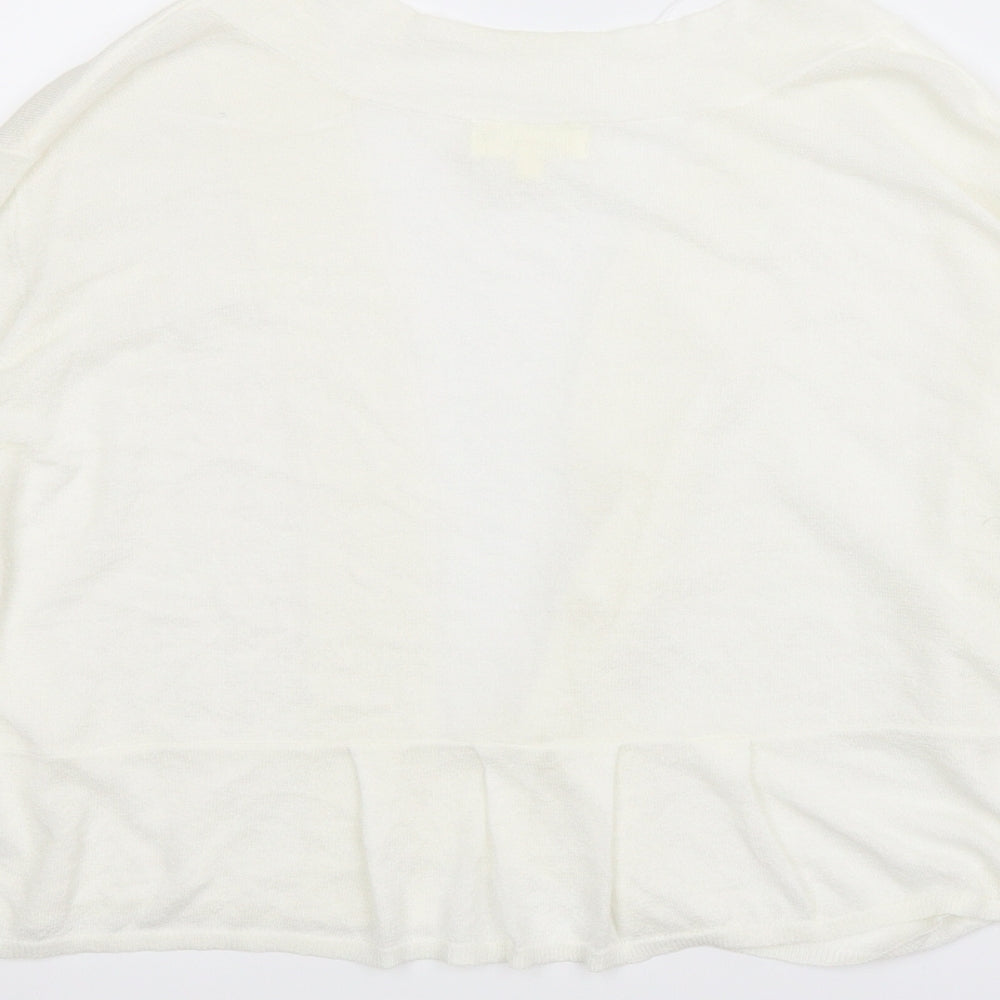 Linea Womens White   Cardigan Jumper Size 2XL