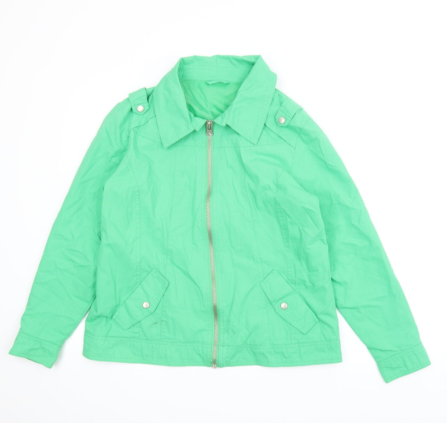 Womens UK Size 14 Being Casual Green Jacket