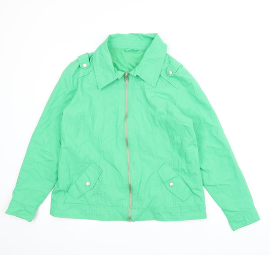 Womens UK Size 14 Being Casual Green Jacket