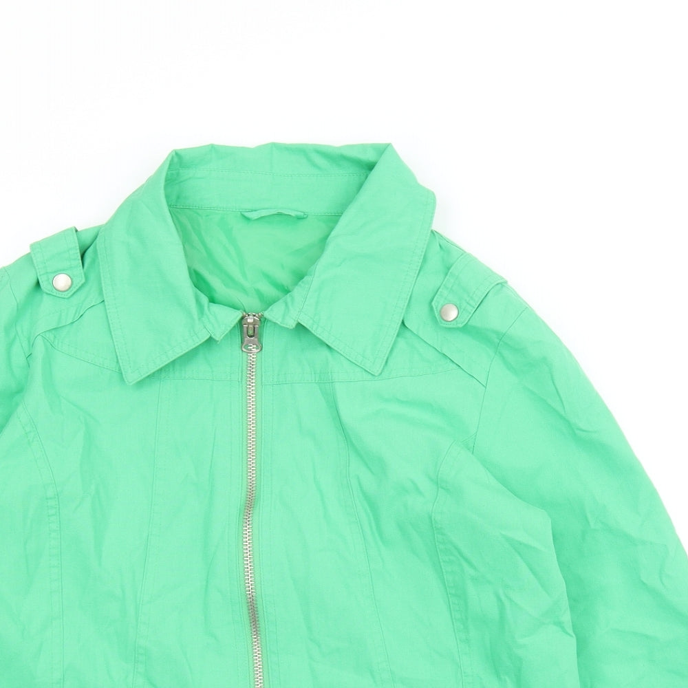 Womens UK Size 14 Being Casual Green Jacket