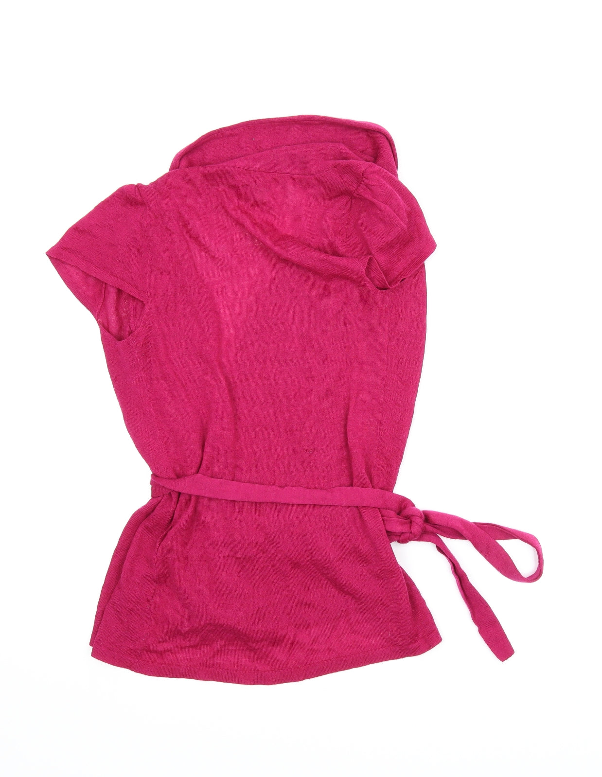 Topshop Womens Pink   Wrap Jumper Size 8