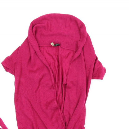 Topshop Womens Pink   Wrap Jumper Size 8