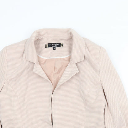Princples Womens Pink Striped  Jacket  Size 12