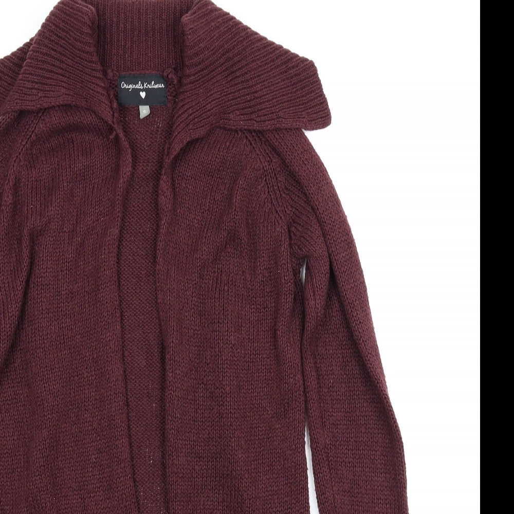 Originals Knitwear Womens Purple   Cardigan Jumper Size S