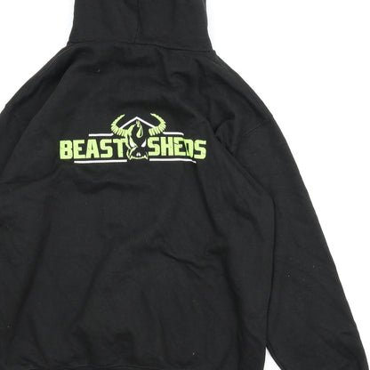 Beast Sheds Mens Black   Pullover Hoodie Size M